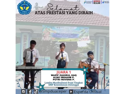Juara 1 Musikalisasi Puisi